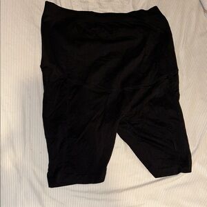 Women's maternity Black Bike Shorts